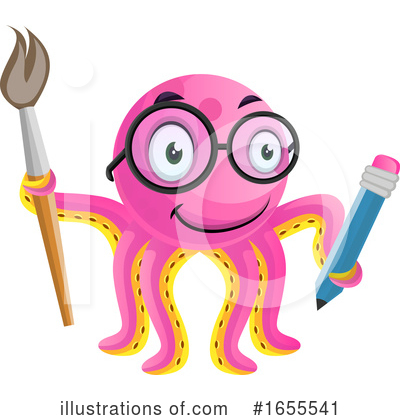 Royalty-Free (RF) Octopus Clipart Illustration by Morphart Creations - Stock Sample #1655541