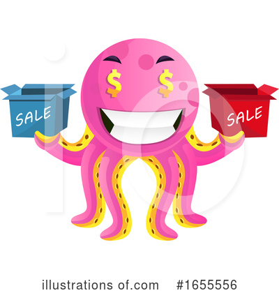 Royalty-Free (RF) Octopus Clipart Illustration by Morphart Creations - Stock Sample #1655556
