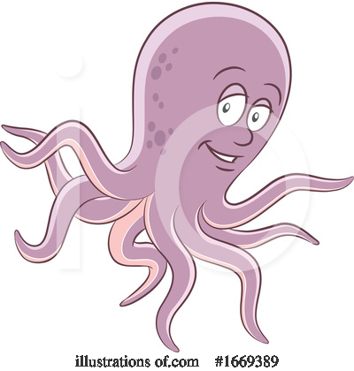 Royalty-Free (RF) Octopus Clipart Illustration by cidepix - Stock Sample #1669389