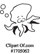 Octopus Clipart #1705062 by Johnny Sajem