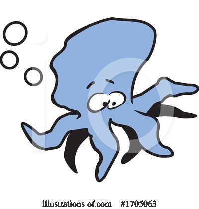 Royalty-Free (RF) Octopus Clipart Illustration by Johnny Sajem - Stock Sample #1705063