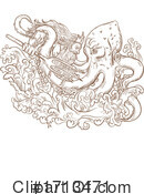 Octopus Clipart #1713471 by patrimonio