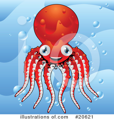 Royalty-Free (RF) Octopus Clipart Illustration by Tonis Pan - Stock Sample #20621