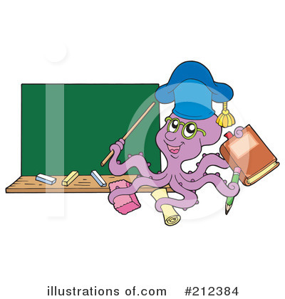Royalty-Free (RF) Octopus Clipart Illustration by visekart - Stock Sample #212384