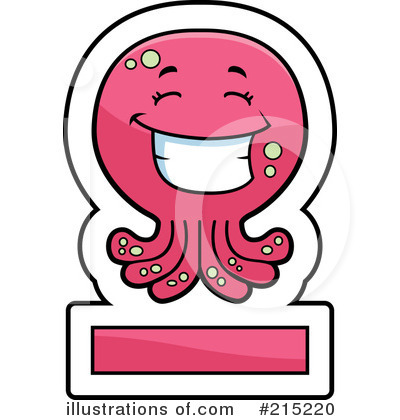 Royalty-Free (RF) Octopus Clipart Illustration by Cory Thoman - Stock Sample #215220