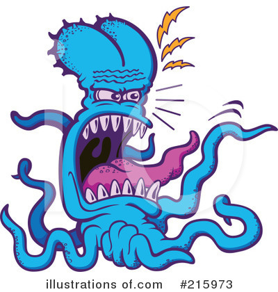 Royalty-Free (RF) Octopus Clipart Illustration by Zooco - Stock Sample #215973