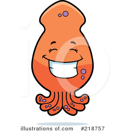 Royalty-Free (RF) Octopus Clipart Illustration by Cory Thoman - Stock Sample #218757