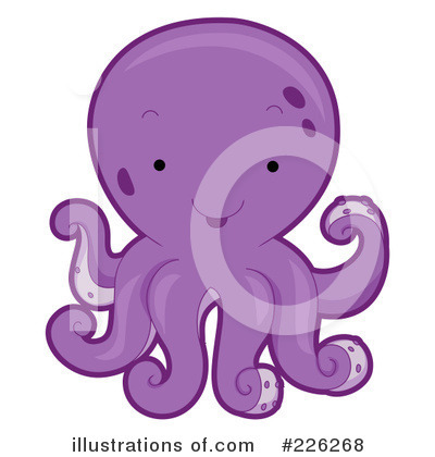 Royalty-Free (RF) Octopus Clipart Illustration by BNP Design Studio - Stock Sample #226268
