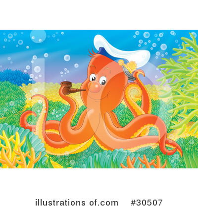 Octopus Clipart #30507 by Alex Bannykh