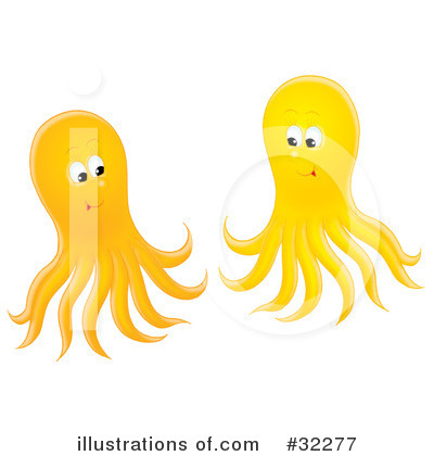 Royalty-Free (RF) Octopus Clipart Illustration by Alex Bannykh - Stock Sample #32277