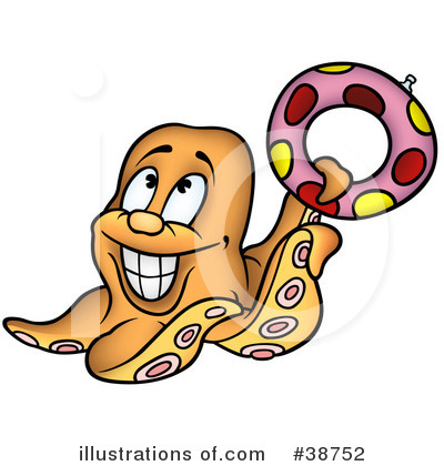 Royalty-Free (RF) Octopus Clipart Illustration by dero - Stock Sample #38752