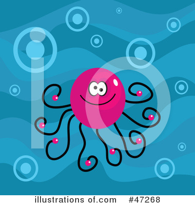 Royalty-Free (RF) Octopus Clipart Illustration by Prawny - Stock Sample #47268