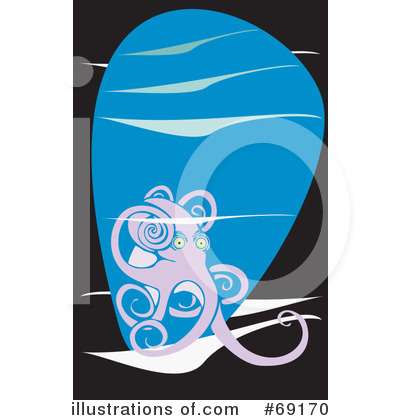 Royalty-Free (RF) Octopus Clipart Illustration by xunantunich - Stock Sample #69170