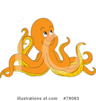 Royalty-Free (RF) Octopus Clipart Illustration by Alex Bannykh - Stock Sample #78083