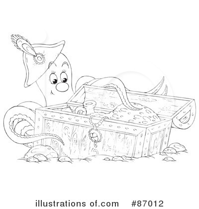 Royalty-Free (RF) Octopus Clipart Illustration by Alex Bannykh - Stock Sample #87012