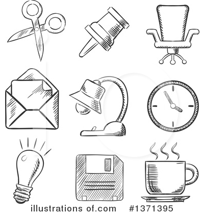 Royalty-Free (RF) Office Clipart Illustration by Vector Tradition SM - Stock Sample #1371395