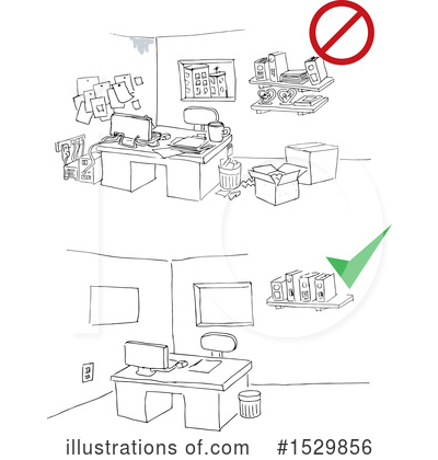 Royalty-Free (RF) Office Clipart Illustration by David Rey - Stock Sample #1529856
