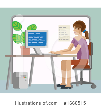 Royalty-Free (RF) Office Clipart Illustration by AtStockIllustration - Stock Sample #1660515