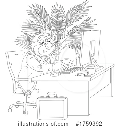 Royalty-Free (RF) Office Clipart Illustration by Alex Bannykh - Stock Sample #1759392