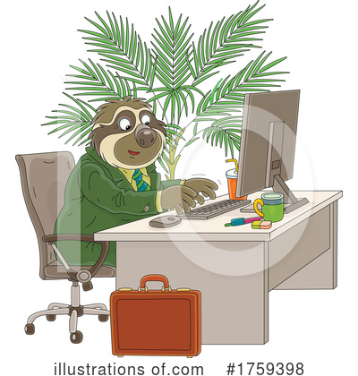 Royalty-Free (RF) Office Clipart Illustration by Alex Bannykh - Stock Sample #1759398