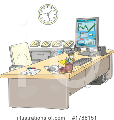 Office Clipart #1788151 by Alex Bannykh