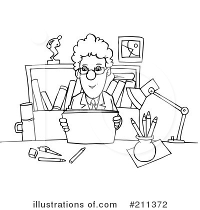 Royalty-Free (RF) Office Clipart Illustration by Alex Bannykh - Stock Sample #211372