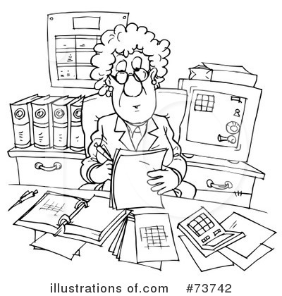 Royalty-Free (RF) Office Clipart Illustration by Alex Bannykh - Stock Sample #73742