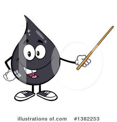 Oil Drop Mascot Clipart #1382253 by Hit Toon