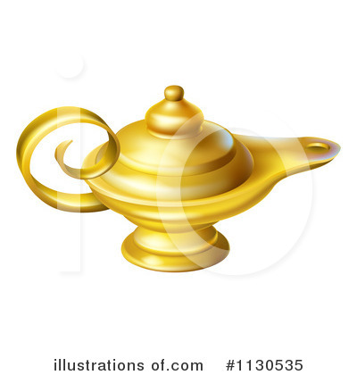 Royalty-Free (RF) Oil Lamp Clipart Illustration by AtStockIllustration - Stock Sample #1130535
