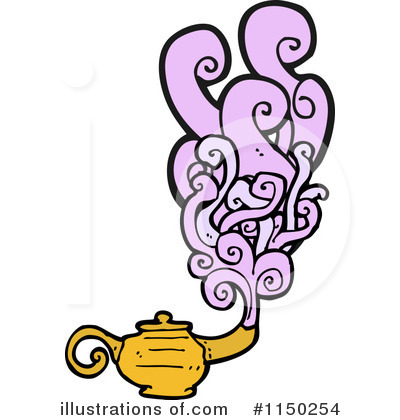 Royalty-Free (RF) Oil Lamp Clipart Illustration by lineartestpilot - Stock Sample #1150254