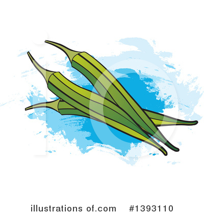 Okra Clipart #1393110 by Lal Perera