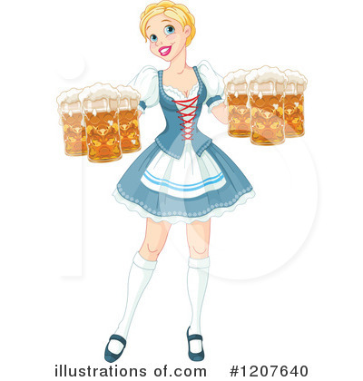 Oktoberfest Woman Clipart #1207640 by Pushkin