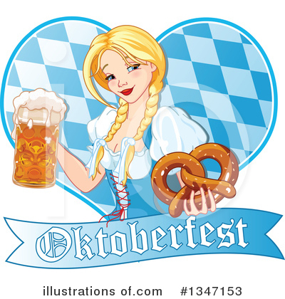 Oktoberfest Woman Clipart #1347153 by Pushkin