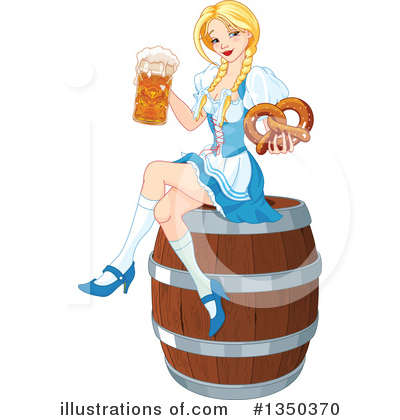 Beer Maiden Clipart #1350370 by Pushkin