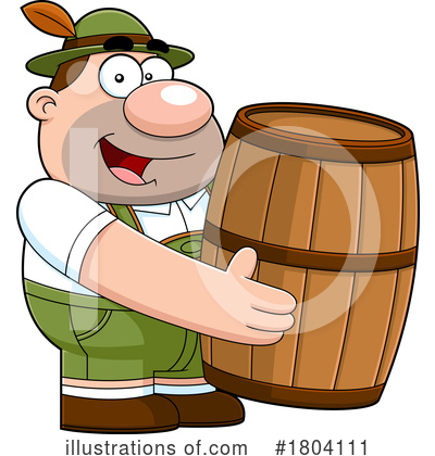 Oktoberfest Man Clipart #1804111 by Hit Toon