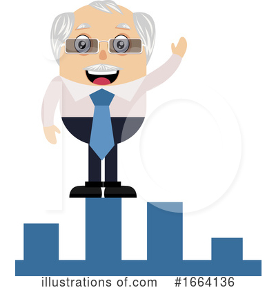 Royalty-Free (RF) Old Business Man Clipart Illustration by Morphart Creations - Stock Sample #1664136