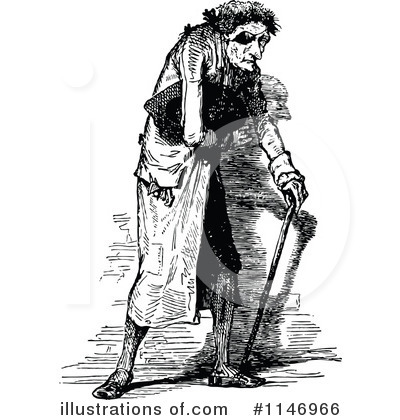 Royalty-Free (RF) Old Man Clipart Illustration by Prawny Vintage - Stock Sample #1146966