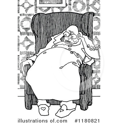 Royalty-Free (RF) Old Man Clipart Illustration by Prawny Vintage - Stock Sample #1180821