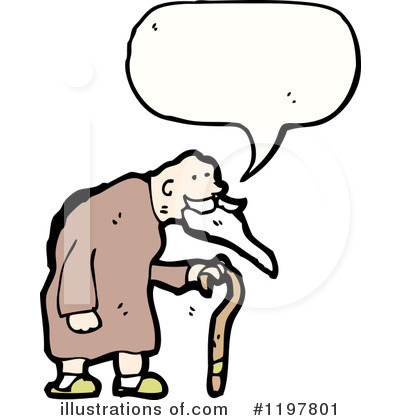 Royalty-Free (RF) Old Man Clipart Illustration by lineartestpilot - Stock Sample #1197801