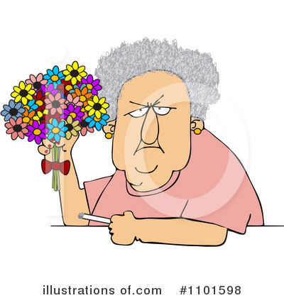 Royalty-Free (RF) Old Woman Clipart Illustration by djart - Stock Sample #1101598