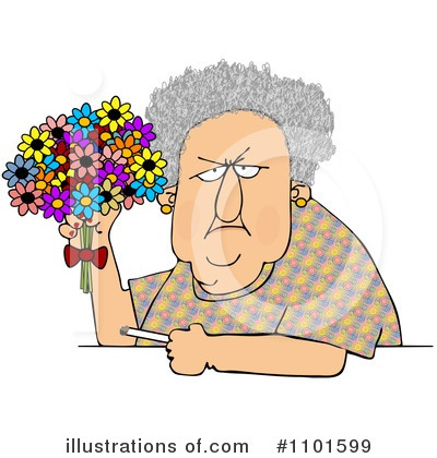 Royalty-Free (RF) Old Woman Clipart Illustration by djart - Stock Sample #1101599