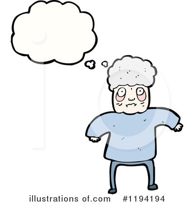 Royalty-Free (RF) Old Woman Clipart Illustration by lineartestpilot - Stock Sample #1194194
