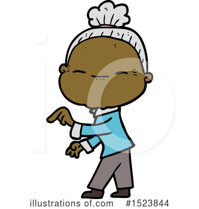 Royalty-Free (RF) Old Woman Clipart Illustration by lineartestpilot - Stock Sample #1523844