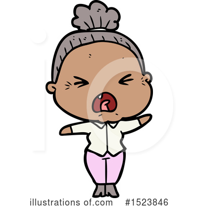 Royalty-Free (RF) Old Woman Clipart Illustration by lineartestpilot - Stock Sample #1523846