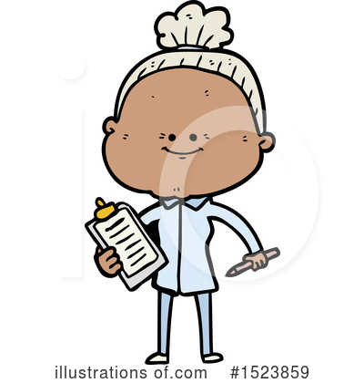 Royalty-Free (RF) Old Woman Clipart Illustration by lineartestpilot - Stock Sample #1523859