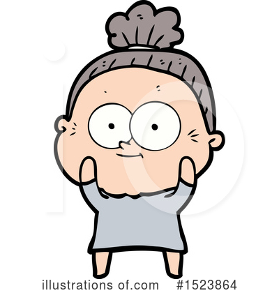 Royalty-Free (RF) Old Woman Clipart Illustration by lineartestpilot - Stock Sample #1523864