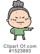 Old Woman Clipart #1523893 by lineartestpilot