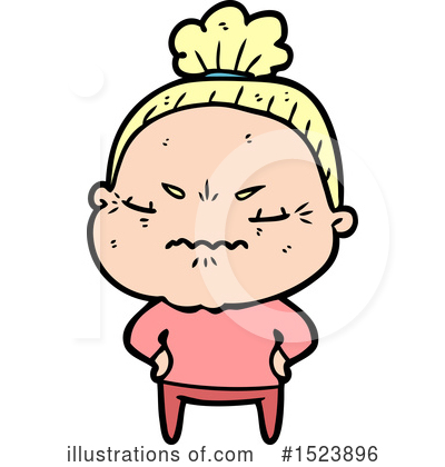 Royalty-Free (RF) Old Woman Clipart Illustration by lineartestpilot - Stock Sample #1523896