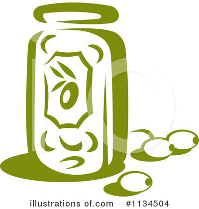 Royalty-Free (RF) Olive Clipart Illustration by Vector Tradition SM - Stock Sample #1134504