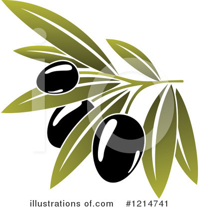 Royalty-Free (RF) Olive Clipart Illustration by Vector Tradition SM - Stock Sample #1214741